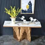 Multifunctional Modern Entryway Console Table Glossy Finish