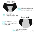 Plus Size Organic Cotton Period Panties Absorbent Leak Free Breathable