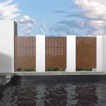 Garden Decorative Aluminium Fencing Trellis Soundproof Privacy Fence