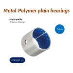 Metal-Polymer Plain Bearings Oil/Grease Lubricated Bushing With Blue POM Coated