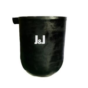 Quality Round Chemical Resistance Zinc Dissolution Crucible 150kg Capacity Melting Crucible wholesale