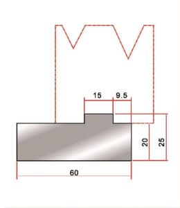 Quality Customization Press Brake Tools Die Holder 2 V Die For Press Brake wholesale