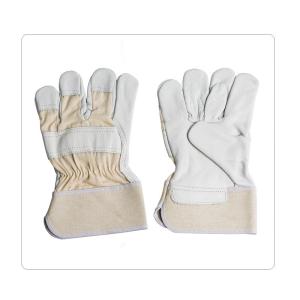 Quality Rubberized Cuff Leather Safety Gloves wholesale
