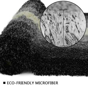 Quality Washable Polyester Microfiber Contour Bath Mat High Pile wholesale