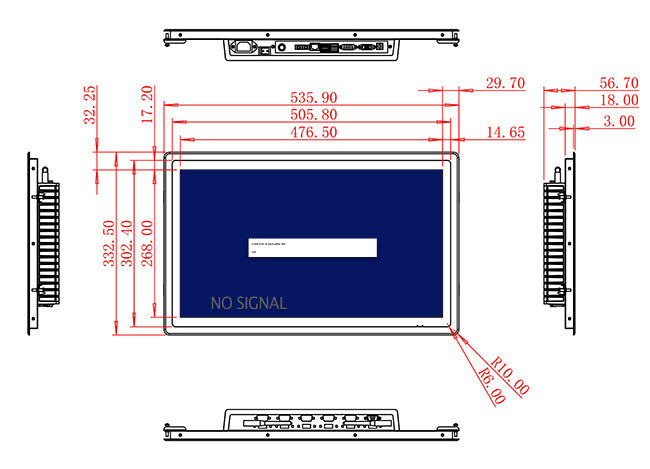 21.5-Inch High-Definition Monitor for Smart City Projects and Industrial Dashboards