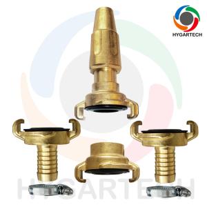 Quality NBR Brass Hose Fittings Claw Lock Quick Connect Coupling &amp; Spray Nozzle Set wholesale