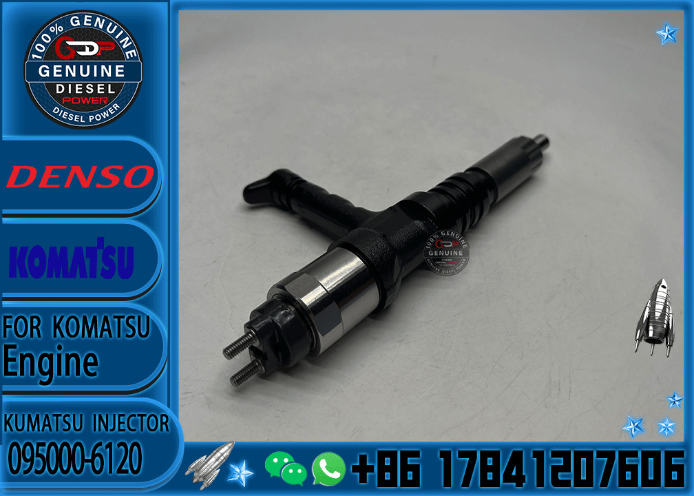 Diesel Common Rail Fuel Injector 095000-6120 For PC600 Excavator 6261-11-3100