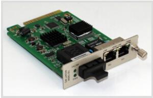 Quality 2-Port 10 / 100Base-TX to 100Base-FX Managed Media Converter Card wholesale