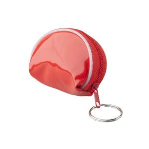 Quality Red Zip Around Money Clip Wallet Round - Shaped For Key And Change Storage wholesale