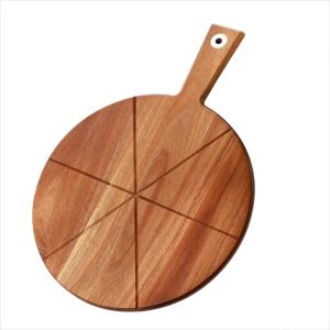 Quality Kitchenware Round Pizza Paddle Acacia Wood Pizza Cutting Board wholesale