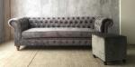 2017 hot sale moden luxury chesterfield sofa with grey velvet,living room sofa