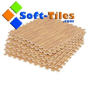 Quality 11mm Wood Effect Interlocking Foam Kids Mat wholesale