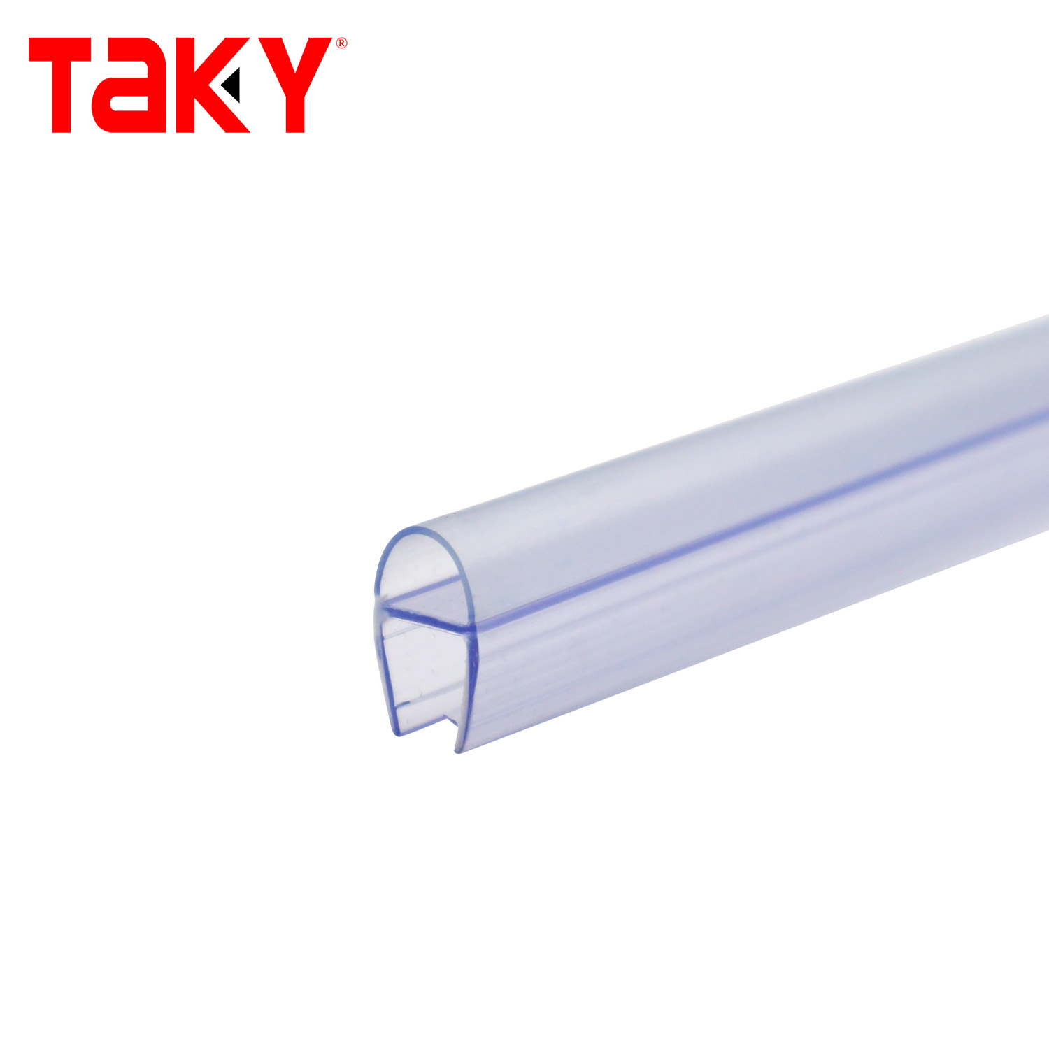 Waterproof PVC D Shape Glass Shower Door Seal Strip for More than 1200mm Door Size