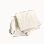 Marine Cleaning White Bed Sheet Recycled Cotton Rags 49*49cm
