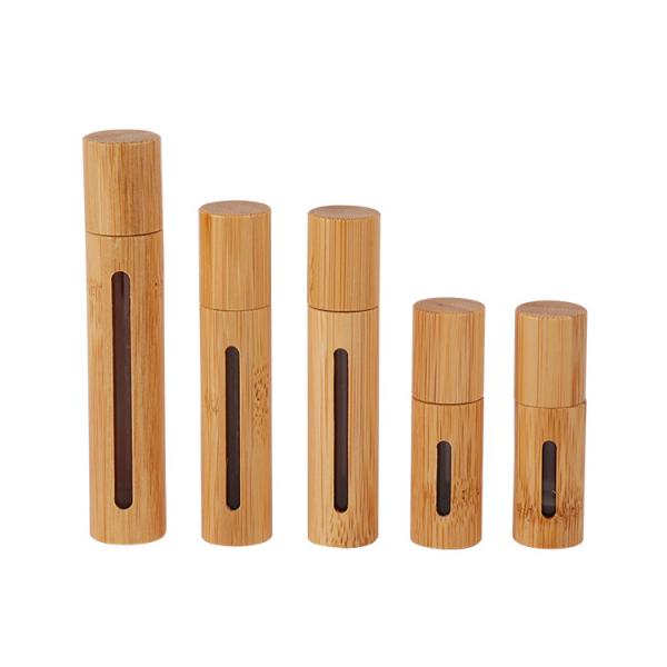 All Inclusive Bamboo Roller Ball Bottles 3ml 5ml 10ml 15ml Portable Stainless