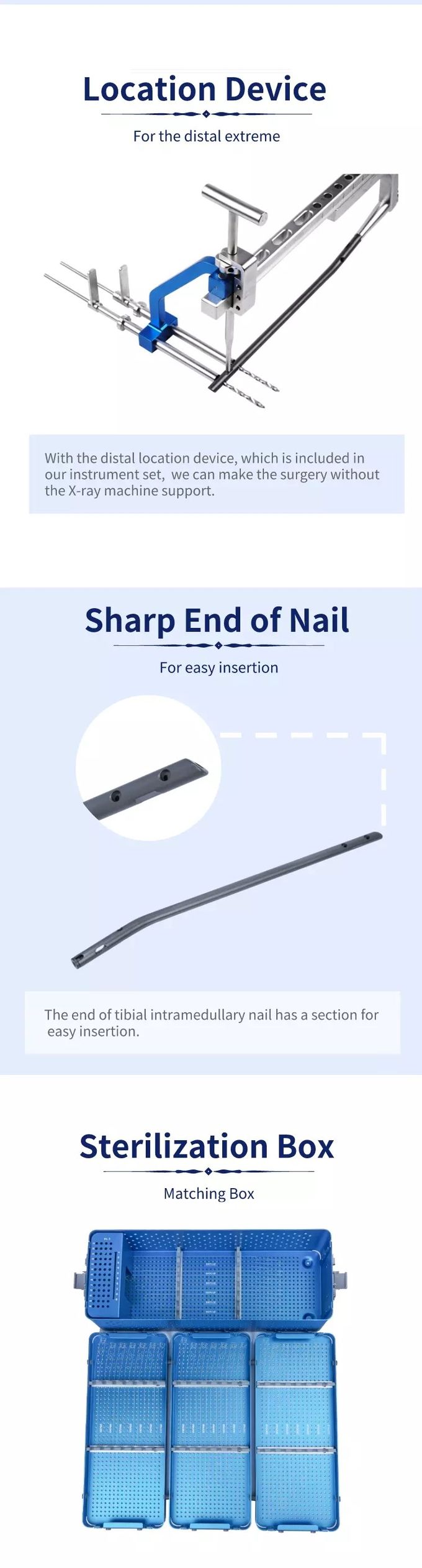Class II Humeral External Bone Fixator Interlocking Femur