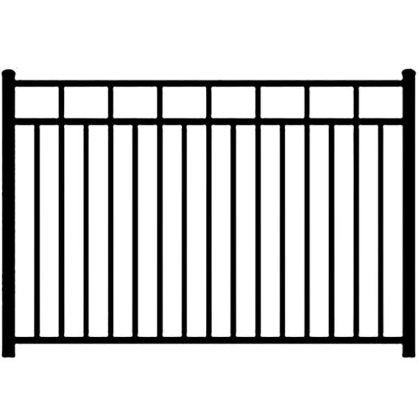 8ft Metal Residential Iron Wrought Fence Commerical Garden Privacy Fence Panels