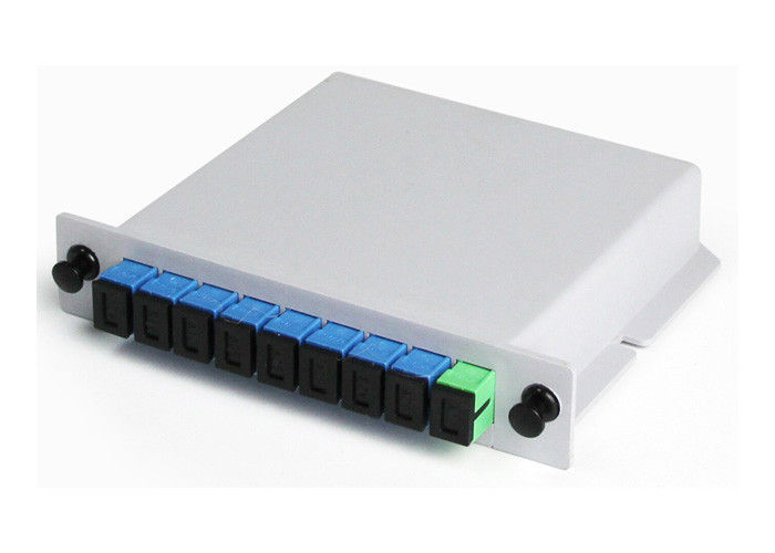 FTTX Fiber Optic Drop Cable 1x8 Cassette PLC Fiber Optic Splitter in Abs Box