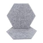 High Density Sound Absorbing Panels Polyester Hexagon Acoustic Ceiling Panels