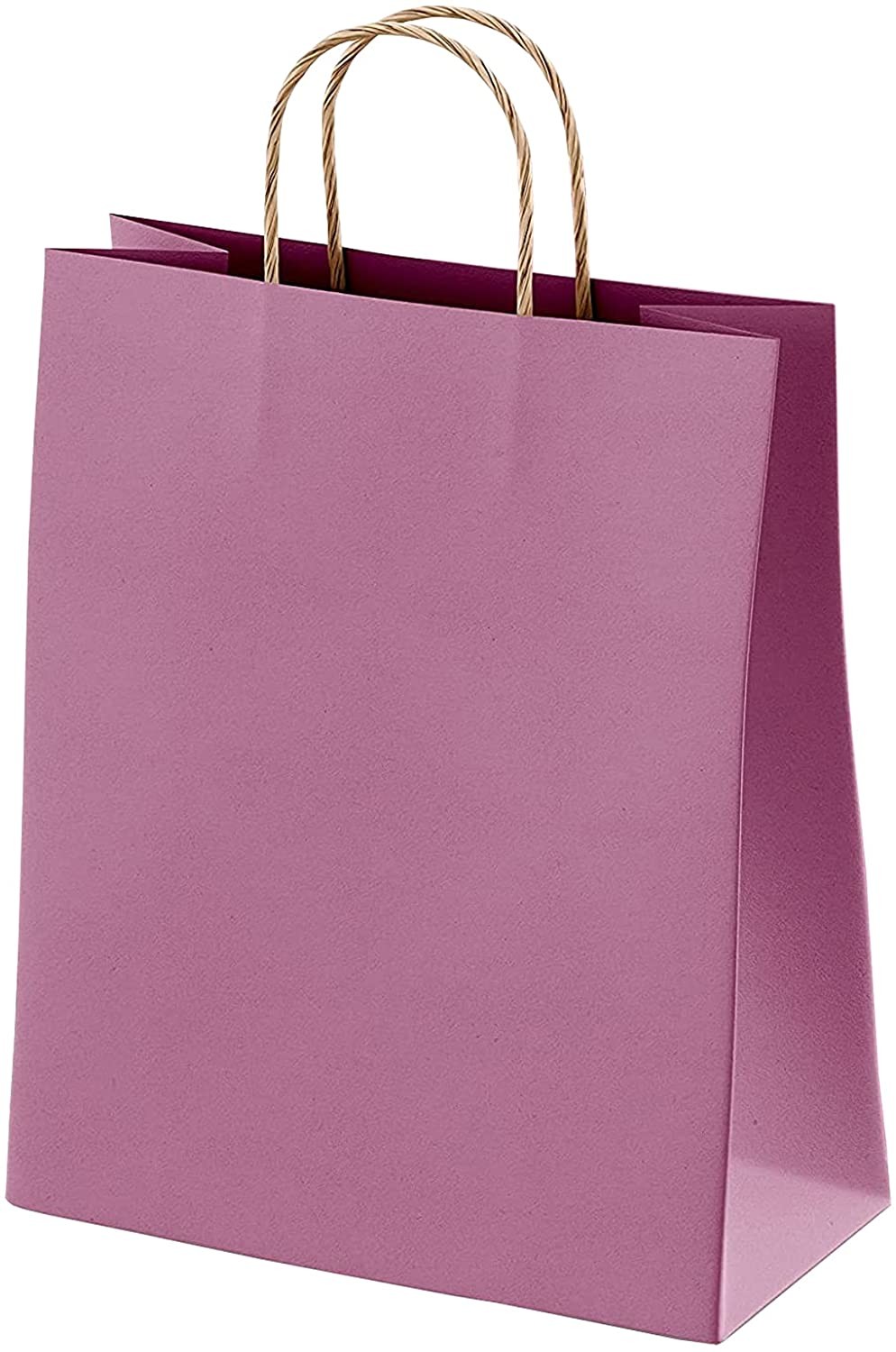 Gravure Printing White Brown Matt Paper Kraft Bags Bulk For Shopping