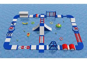 Quality Outdoor Water Park Obstacle Course , 0.9mm Pvc Tarpaulin Kids Inflatable Playground wholesale