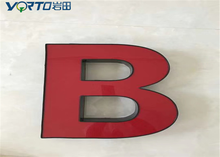 Light Weight Polished Aluminum Channel Letters Lighting Word Glue Construction