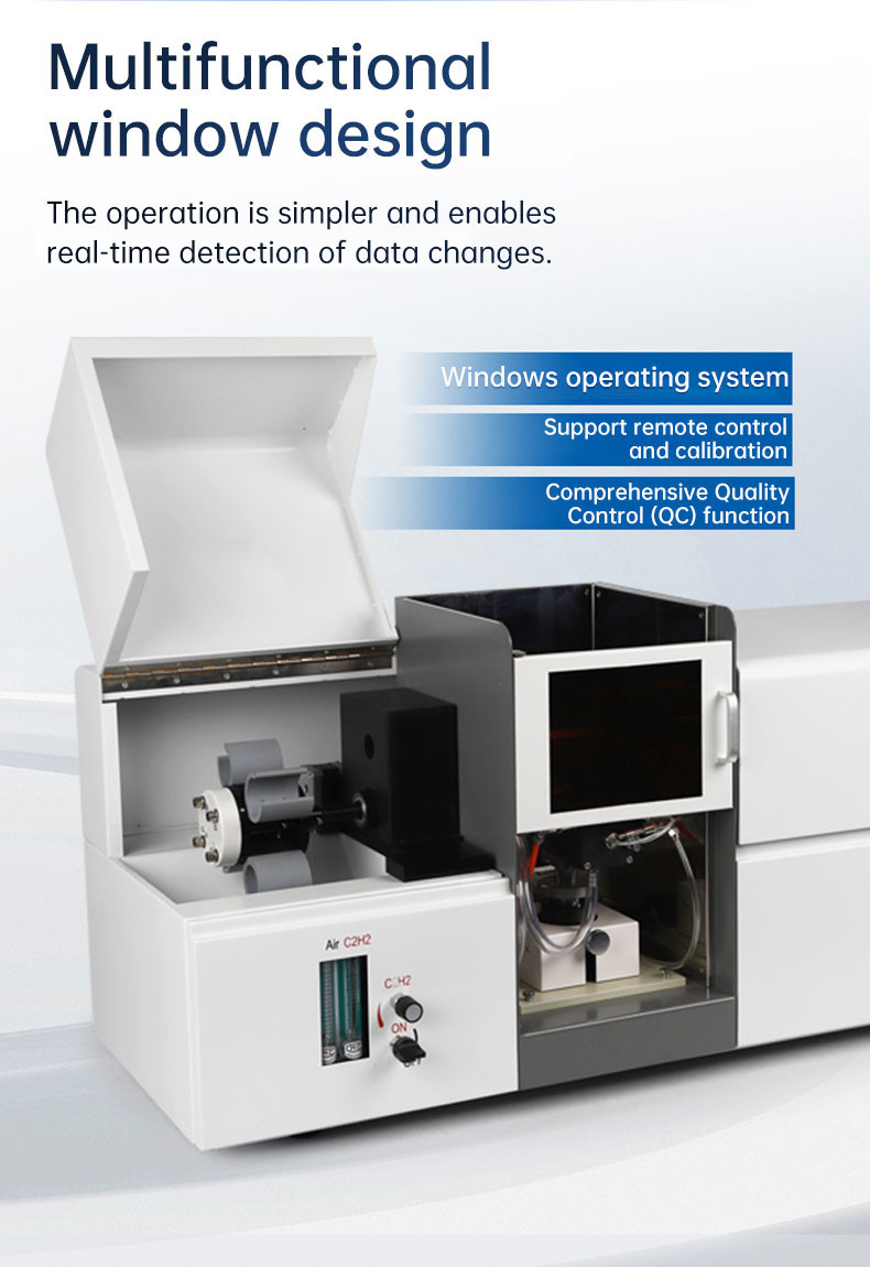 Automatic Flame Graphite Furnace Integrated Atomic Absorption Spectrometer, Spectrophotometer, Metal Composition Analyzer, Testing System