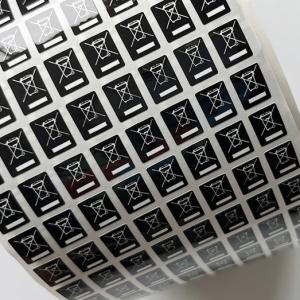 Quality Clear Printing Waterproof Sticker Label , Coated Paper Tamper Seal Stickers wholesale