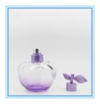 100ml crystal apple perfume glass bottle plastic cap