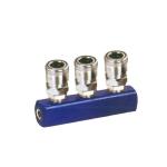 Quick Coupling Pneumatic Tube Fittings Self - Locking Straight Type Metal