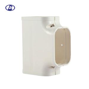 Quality 130mm Wall Air Conditioner Cover Pipe Cover Duct Tee Joint Screw Mount Installation wholesale