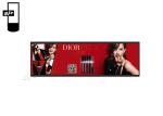 Indoor 36 Inch Media Player Stretched LCD Display
