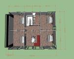 Flat Roof Modular 2 Bedroom Container House High Durability