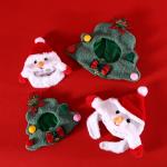 Pet Hat Santa Claus Headgear Carton Christmas Tree Design Cat Accessories Season