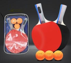 Quality 7 Layer Pure Wood Table Tennis Set Red Blue Eva Sponge wholesale