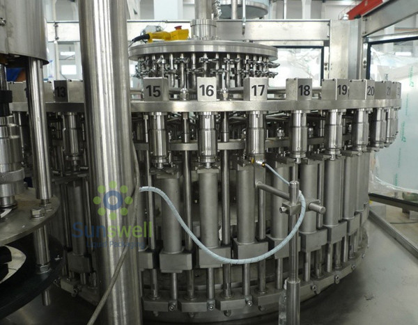 3-In-1 Monoblock Hot Filling Machine , Automatic Bottled Juice Filler
