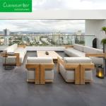 Outdoor Furniture Garden Sofa Set luxury teak sofa modern for Corner villa Hotel