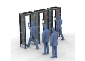 Quality Non Contact Walk Through Body Temperature Scanner Gate For Public Area wholesale