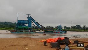 Quality 200CBM/Hr Bucket Wheel Dredger Sand Digging Diaomond Mining Dredger wholesale
