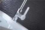 Brass Kitchen Sink Faucet Mixer Chrome Plated Contemporary Ceramic Valve Core