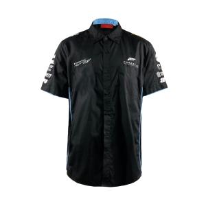 Quality Custom Logo Print Black Motorcycle Top for S-XL Casual and Breathable Team Clothing wholesale