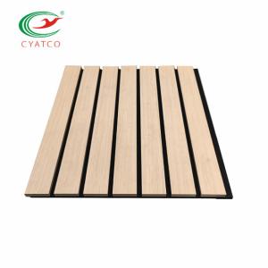 Quality Polyester Wooden Sound Acoustic Panel 2400x600mm Heat Insulation wholesale