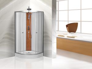 Quality Custom Quadrant Sliding Door Shower Cubicles , Curved Shower Glass Enclosure wholesale