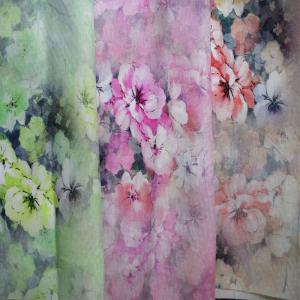 Quality Floral Pattern Soft Tulle Fabric Tencel Printed Pure Cotton Printed Sleepwear wholesale