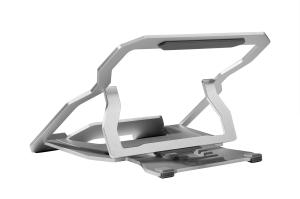 Quality 4.0mm Thick Portable Foldable Laptop Stand , 530g Laptop Table Stand Adjustable Riser wholesale