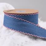 Garment Decoration Jeans Ribbon 38mm Double Face Weave Edge