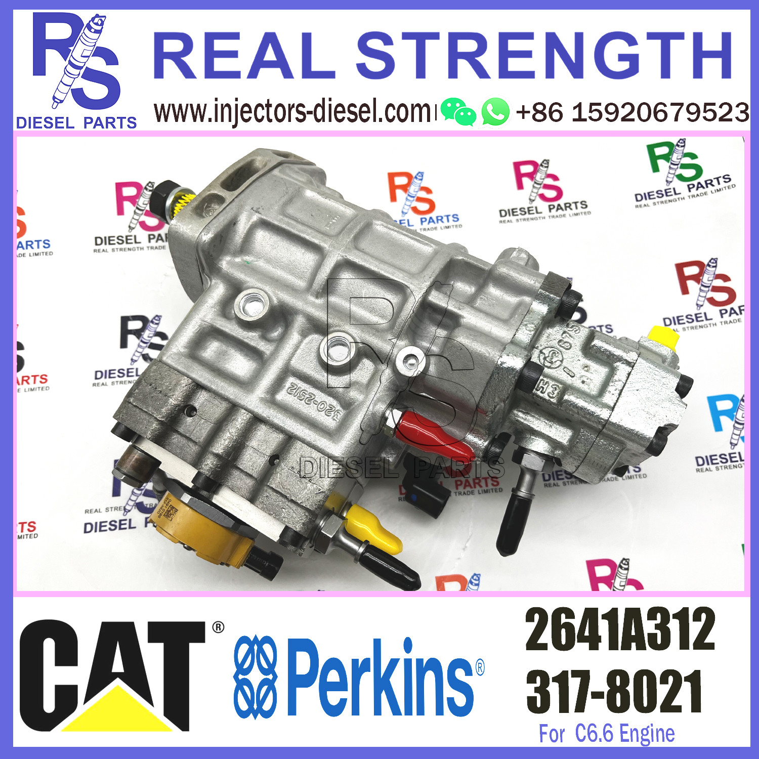 Diesel engine parts for Caterpillar CAT C6.6 fuel injection pump 2641A312 3178021 317-8021 10R7660 10R-7660