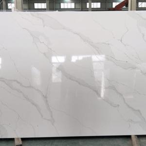 Quality Calacatta Color Artificial Countertop Quartz Stone Slabs 3200x1600mm For Kitchen wholesale