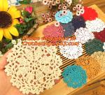 White Lace, Mini Crochet, Doilies, Bulk Flower, Motifs Decoration, table mat