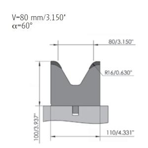 Quality Customizable Press Brake single v Die For bneding Sheet Metal Applications wholesale